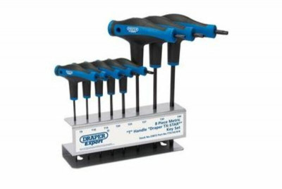 Jeu de 8 clés Draper mâles Torx emmanchées T9 - T10 - T15 - T20 - T25 - T27 - T30 - T40