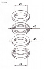 Kit réparation colonne de direction Buzzetti | Maxiscooter MBK, YAMAHA