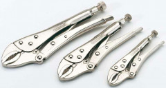 Jeu de pince-étaux Draper Longueur: 140 - 190 - 220mm