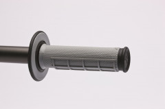 Poignées de guidon Dual Grip semi-gauffré gris/noir Renthal | Motocross GAS GAS