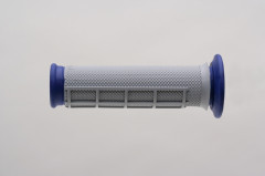 Jeu de poignées de guidon Renthal Dual grip spécial gâchette Quad bleu - V-FORCE