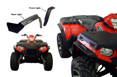 Kit d'extension d'ailes marque DIRECTION 2 noir Polaris