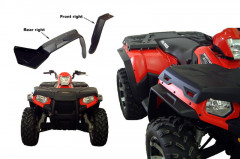 Kit d'extension d'ailes marque DIRECTION 2 noir Polaris