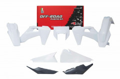 Kit plastique blanc gris anthracite Racetech | FE 250, FE 350, FE 450, FE 501, TE 250, TE 300