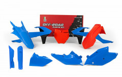 Kit plastique bleu/orange édition limitée Racetech | SX 125, 150, 250, SX F 250, 350, 450