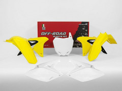 Kit plastique couleur origine jaune/blanc Racetech | SUZUKI RMZ 250
