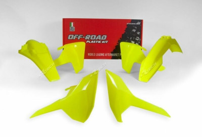 Kit plastique jaune fluo Racetech | FE 250, FE 350, FE 450, FE 501, TE 250, TE 300, TX 125