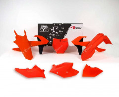 Kit plastique orange fluo/noir Racetech | SX 125, SX 150, SX 250, SX F 250, SX F 350, SX F 450