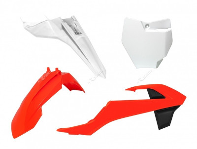 Kit plastique couleur origine orange/blanc Racetech | KTM SX 65