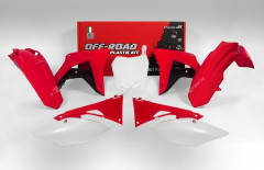 Kit plastique couleur origine rouge/noir/blanc Racetech | HONDA CRF R 250, HONDA CRF R 450