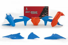 Kit plastique vintage bleu/orange Racetech | SMR 450, SX 125, 150, 250, SX F 250, 350, 450, SX-F 350