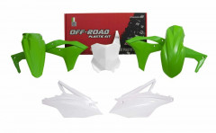 Kit plastique couleur origine vert/blanc Racetech | KAWASAKI KX 250, KAWASAKI KXF 250