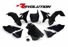 Kit plastique Revolution avec réservoir noir Racetech | YAMAHA YZ 125, YAMAHA YZ 250