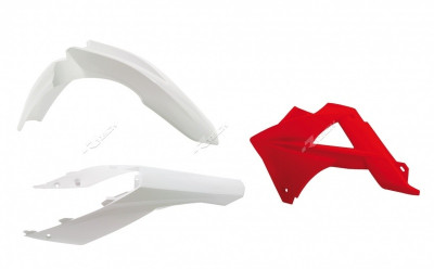 Kit plastiques couleur origine blanc/rouge Racetech | Motocross GAS GAS