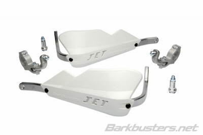 Protège-mains Jet montage 2 points guidon diamètre 28.6mm blanc BARKBUSTERS | YAMAHA TENERE 700